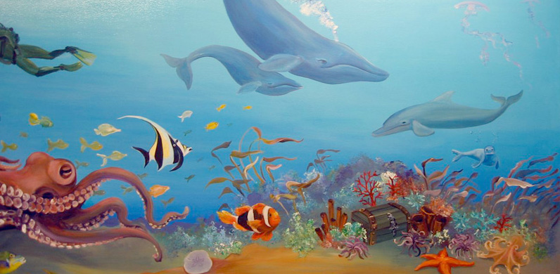 Aquatic Medley Mural
